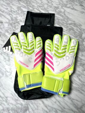Adidas Predator Match Fingersave Goalkeeper soccer football Gloves JH3803 Men 9